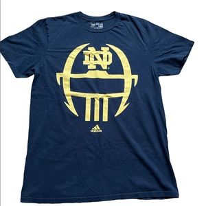 Adidas Notre Dame football tee shirt